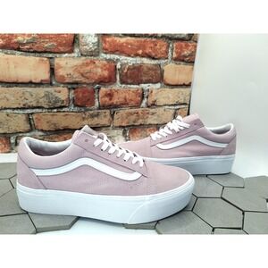 Vans Old Skool Stacked Platform Lilac Purple 2in Platform Shoes Women's Sz 11